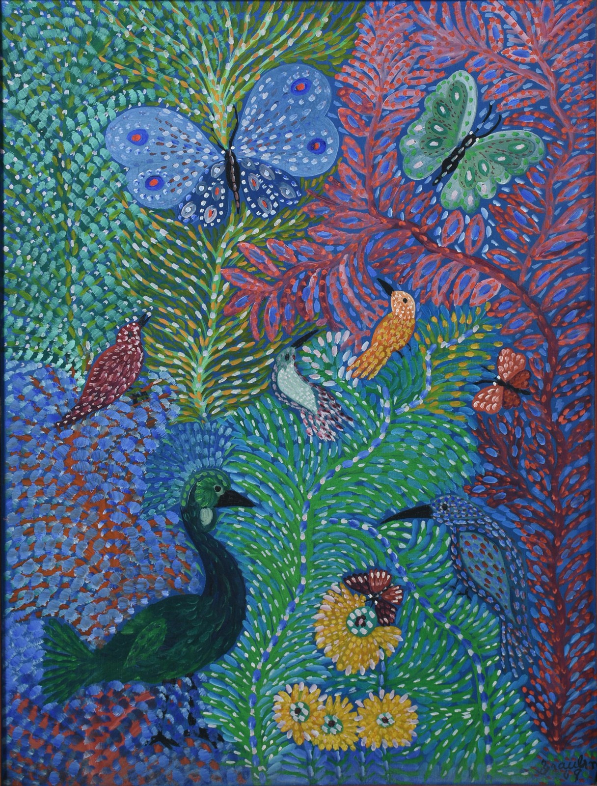 Grauben  (1889-1972), Pássaros, borboletas e flores - foto 1 de 4