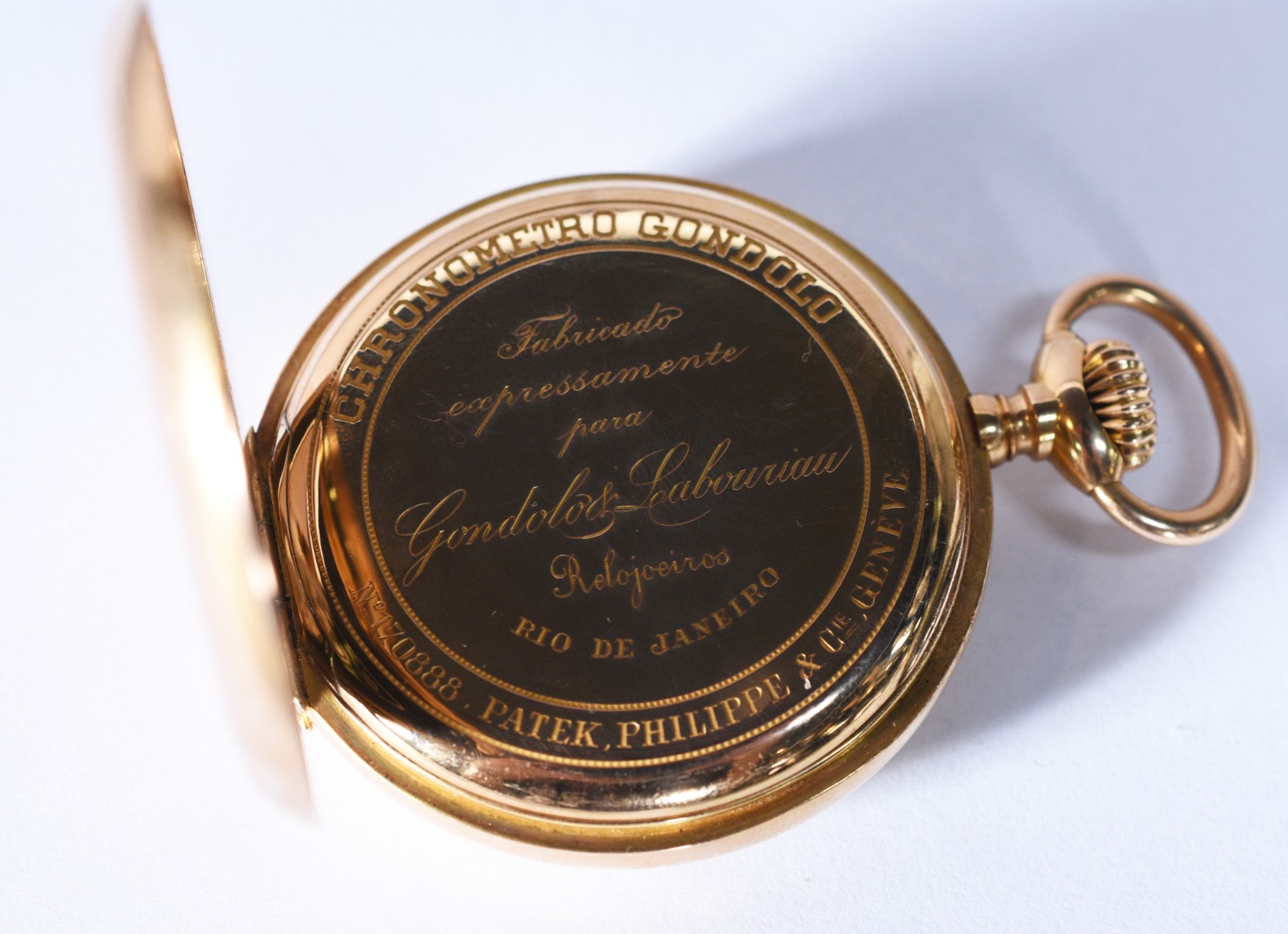 Relógio Patek Philippe de ouro 18k, Chronometro Gondolo, 20 linhas... - foto 4 de 11