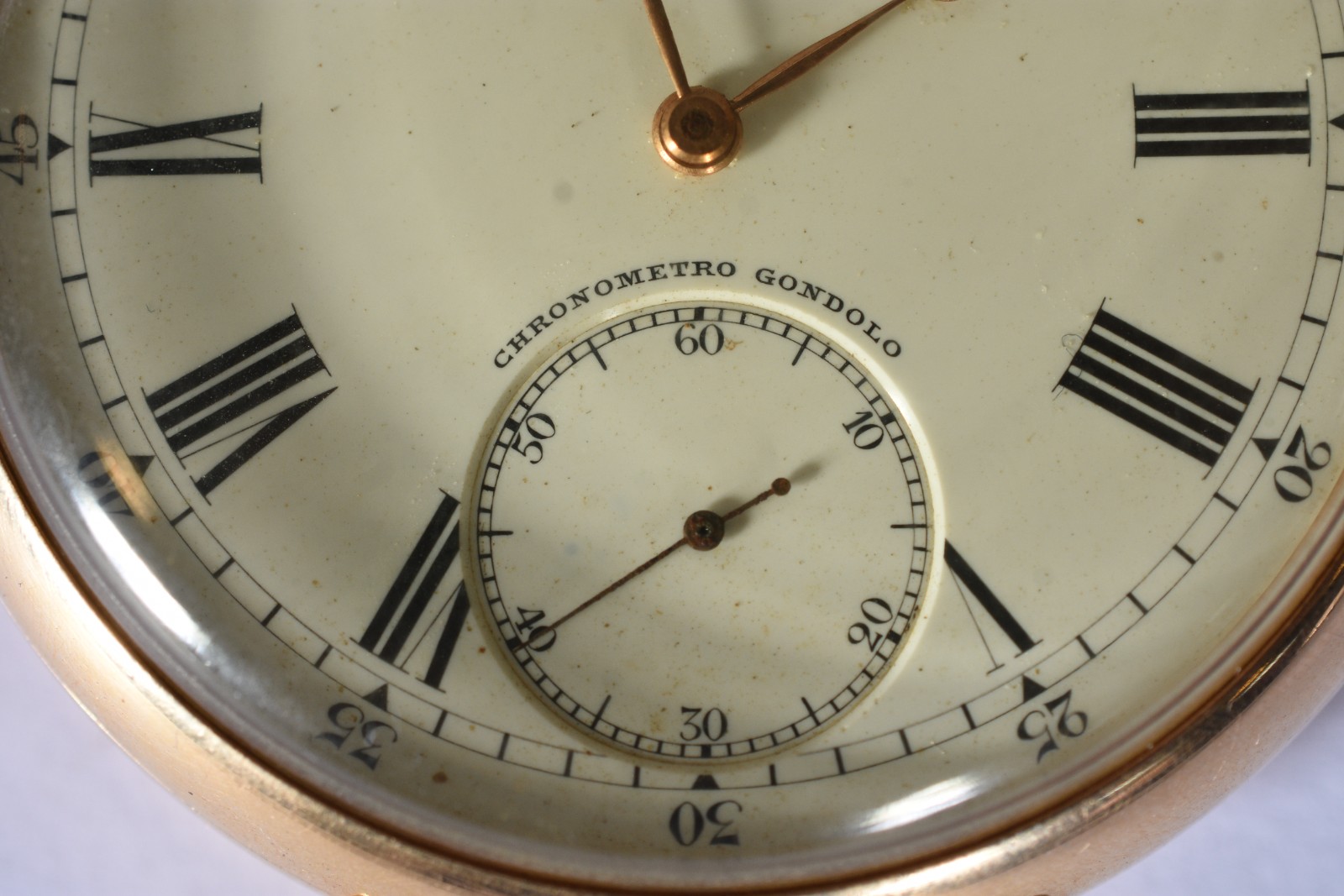 Relógio Patek Philippe de ouro 18k, Chronometro Gondolo, 20 linhas... - foto 10 de 11