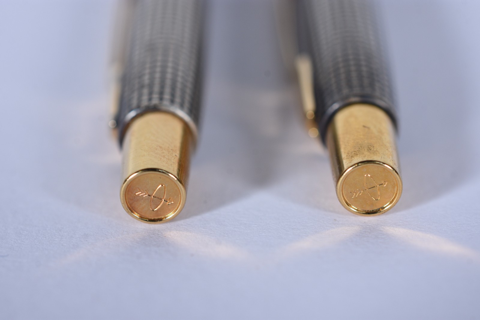 Caneta esferográfica e lapiseira "Parker - Sterling Cap & Barrel" em... - foto 8 de 9