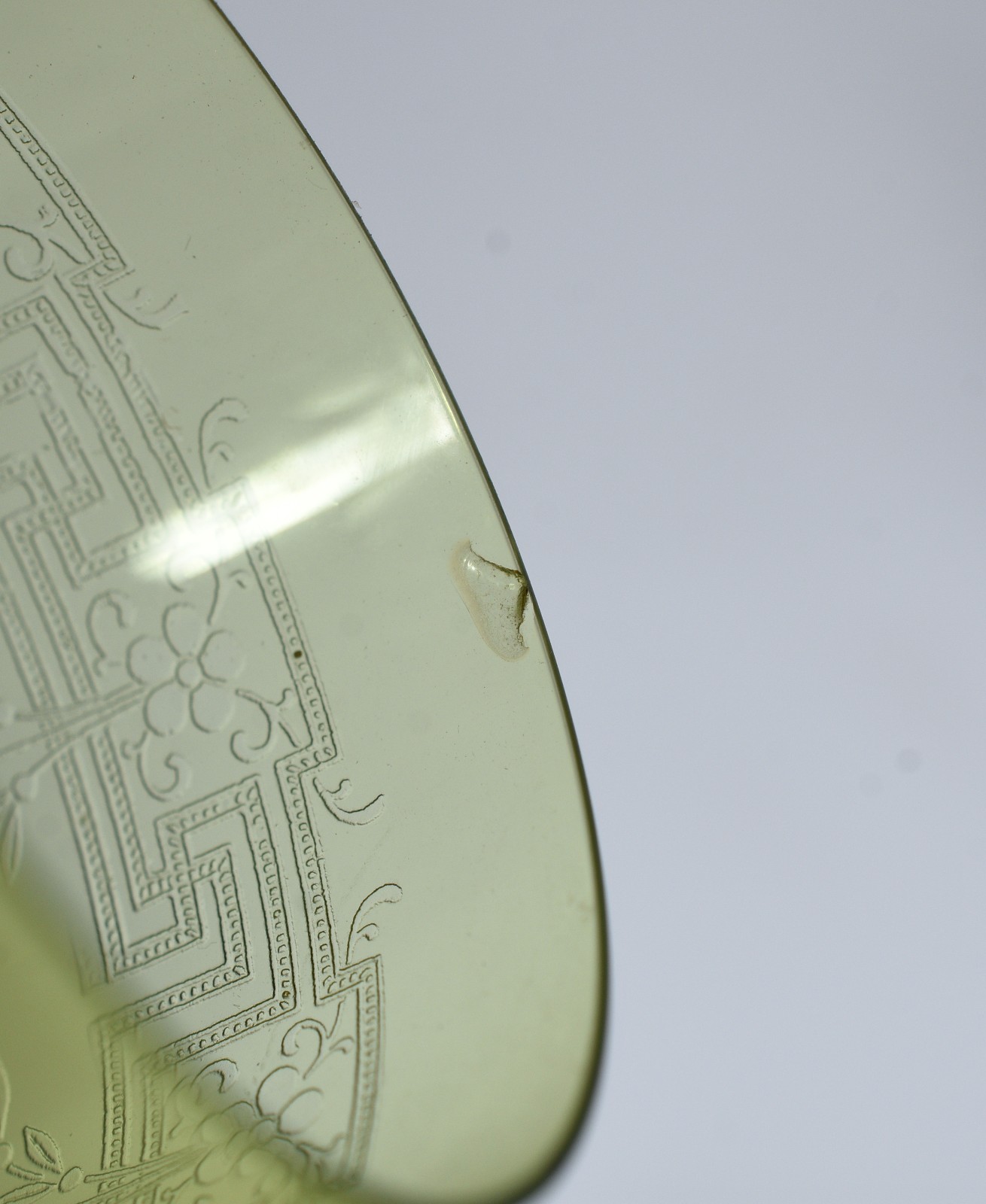 Seis cálices para vinho branco de cristal frances na cor verde com... - foto 7 de 7