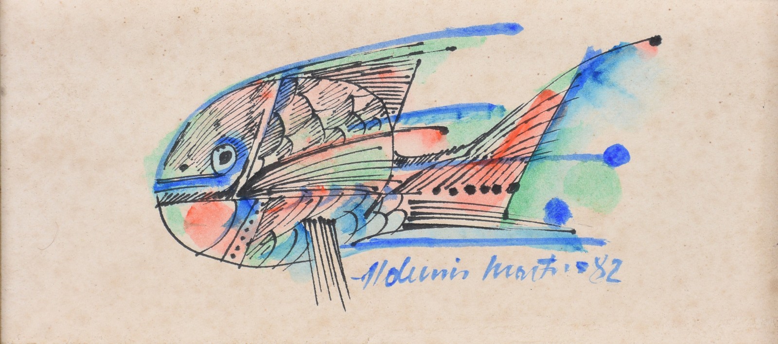 Aldemir Martins (1922-2006), Peixe - foto 1 de 4