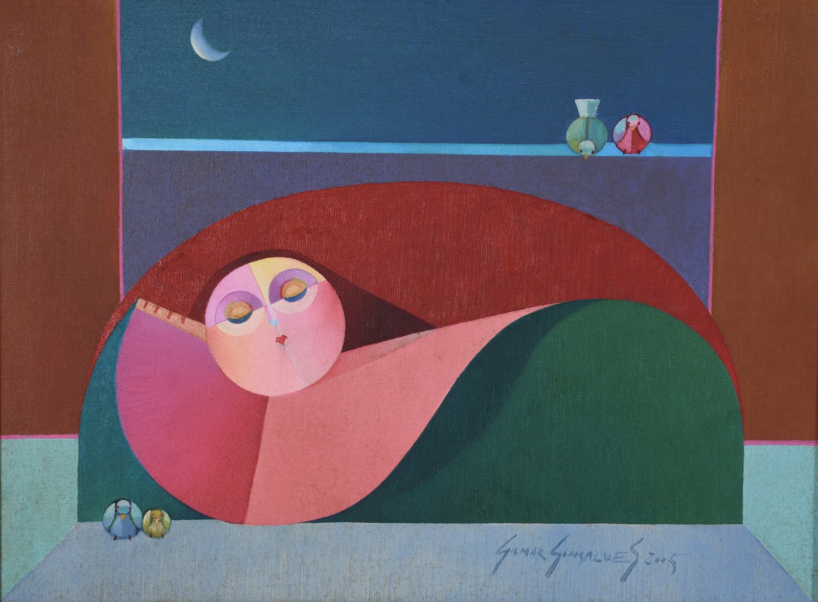 Óleo sobre tela - datado 1976. - foto 1 de 5