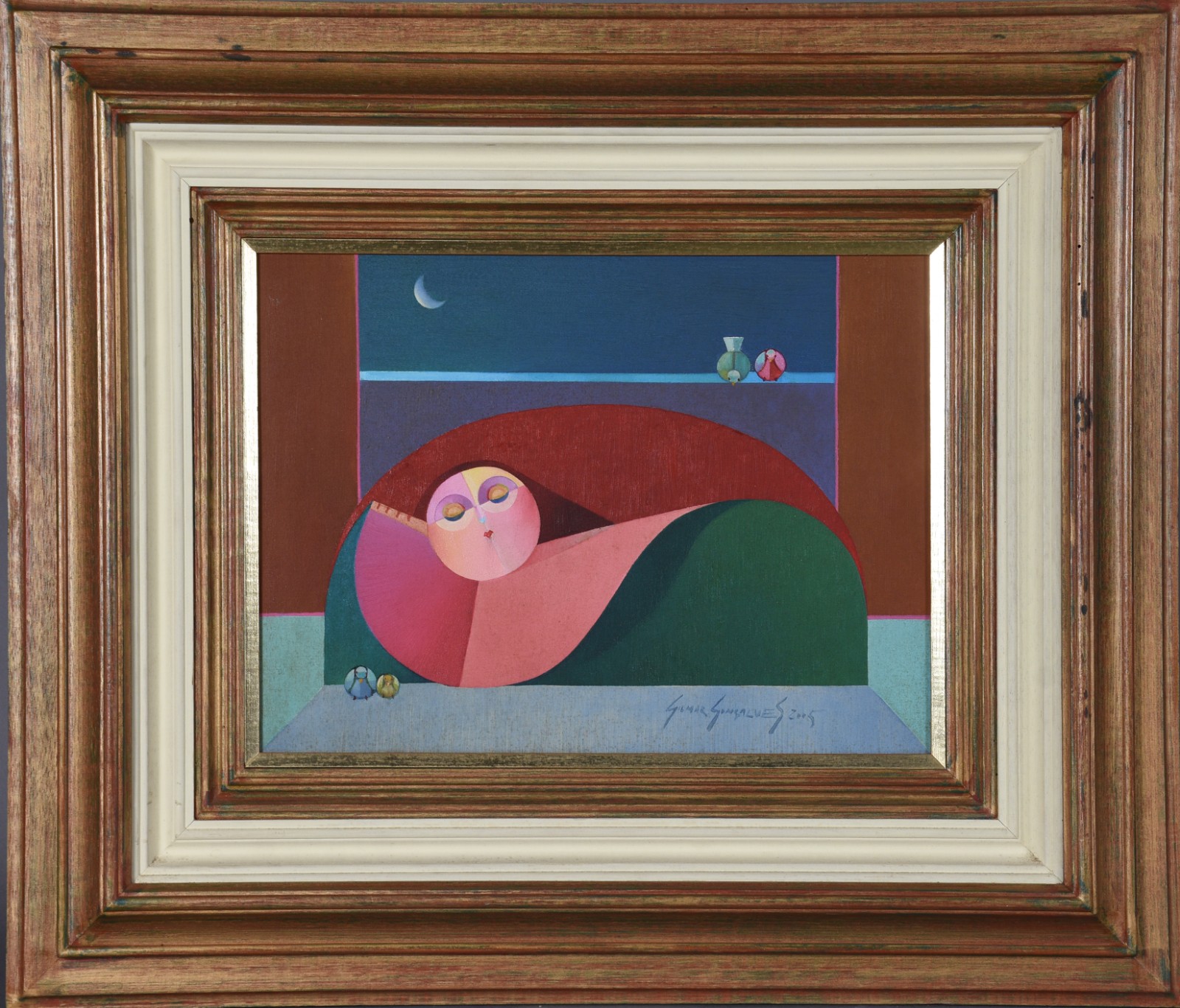 Óleo sobre tela - datado 1976. - foto 2 de 5
