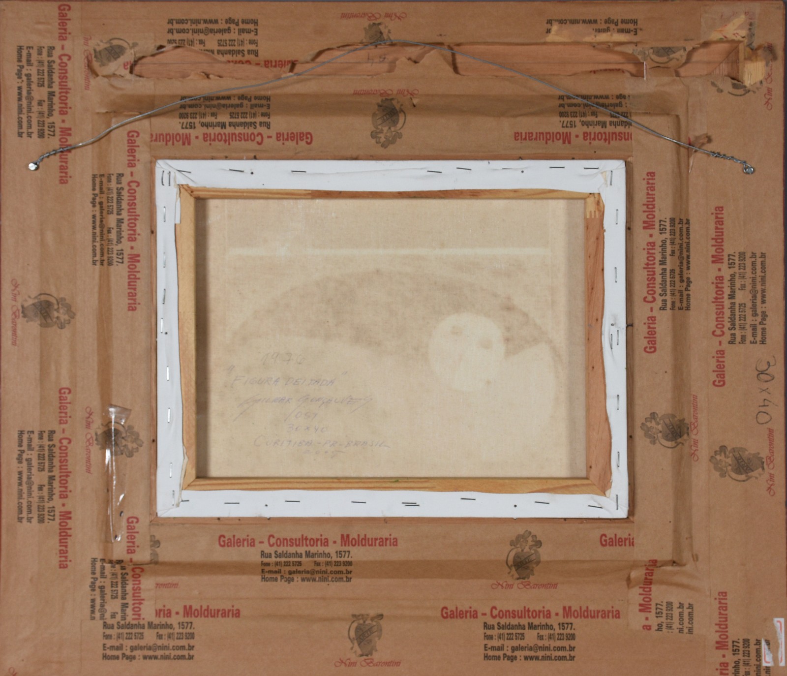 Óleo sobre tela - datado 1976. - foto 4 de 5