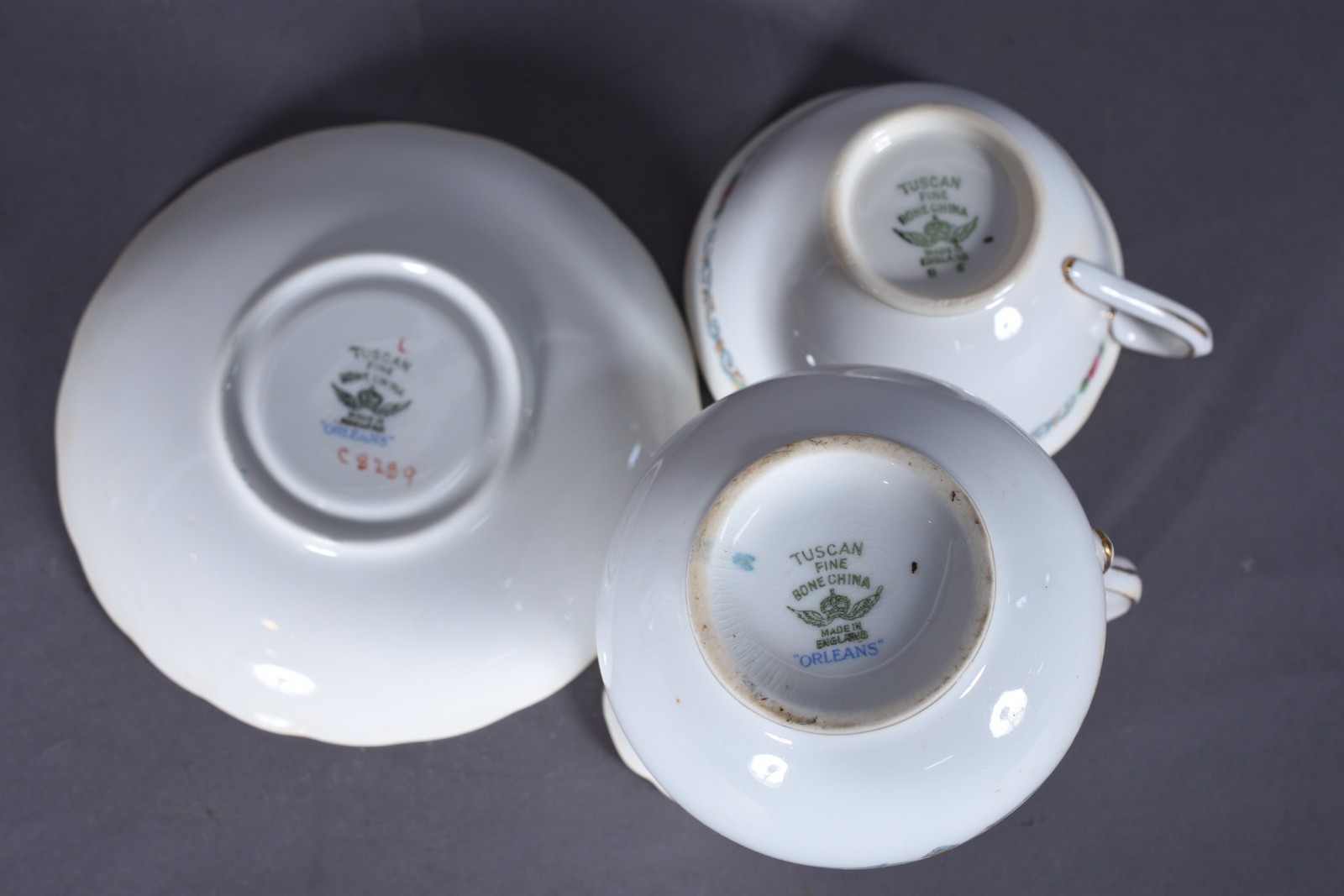 Serviço para chá de porcelana inglesa "Tuscan Fine Bone China"... - foto 5 de 11