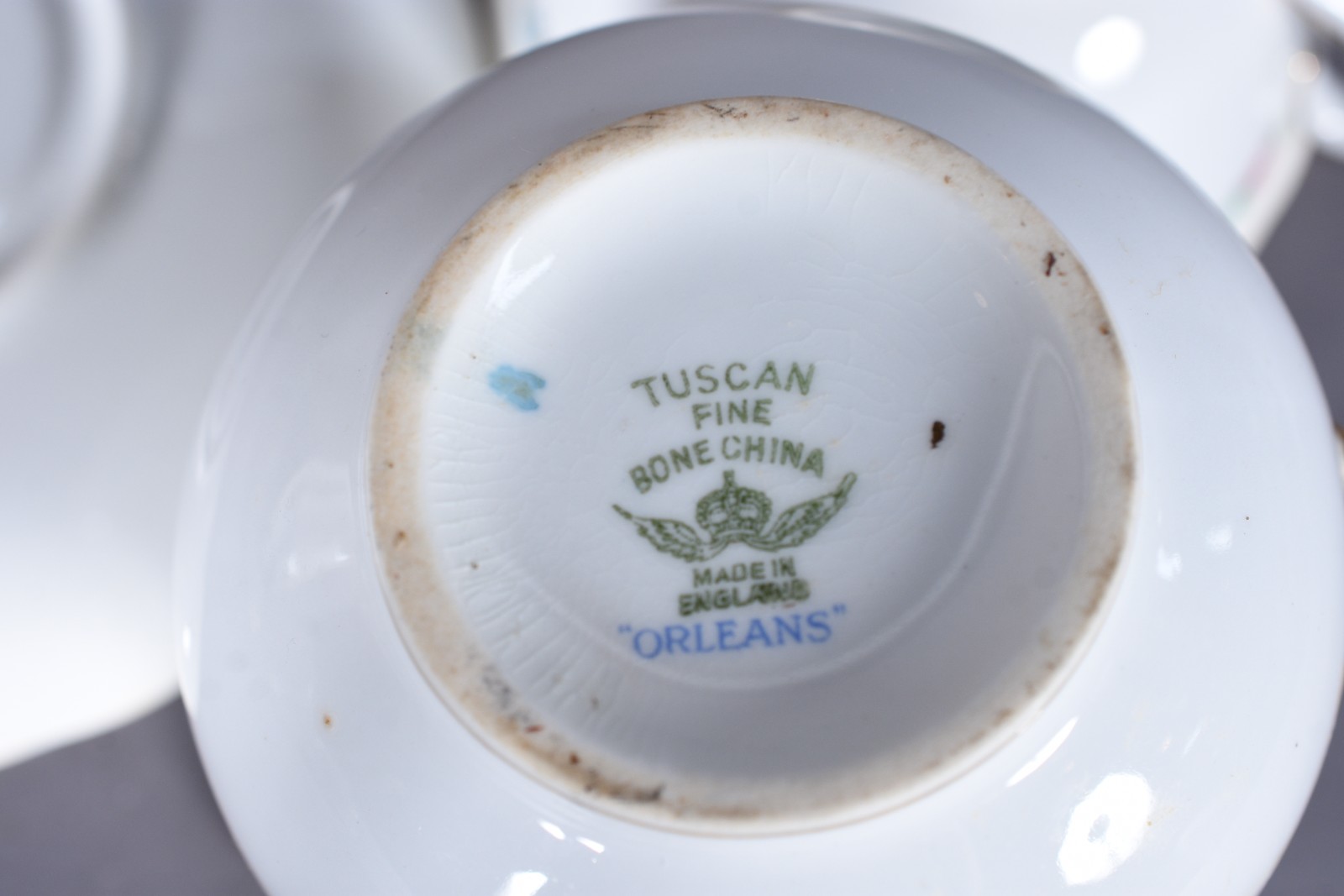 Serviço para chá de porcelana inglesa "Tuscan Fine Bone China"... - foto 8 de 11