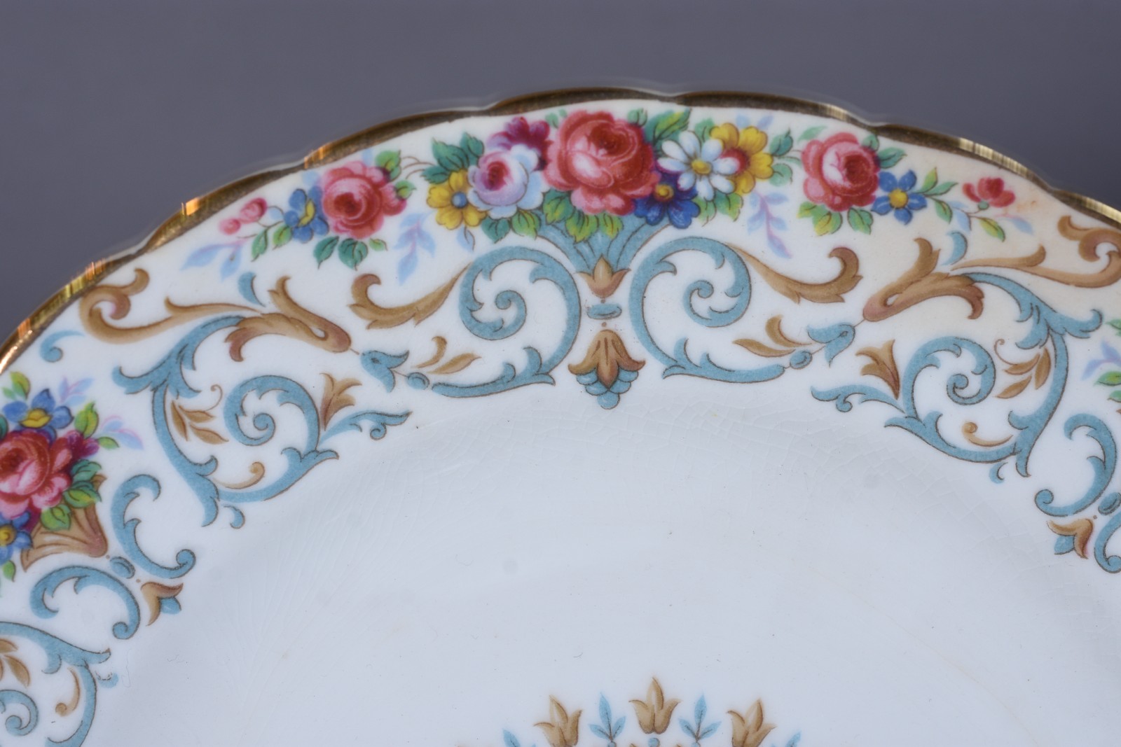 Serviço para chá de porcelana inglesa "Tuscan Fine Bone China"... - foto 10 de 11