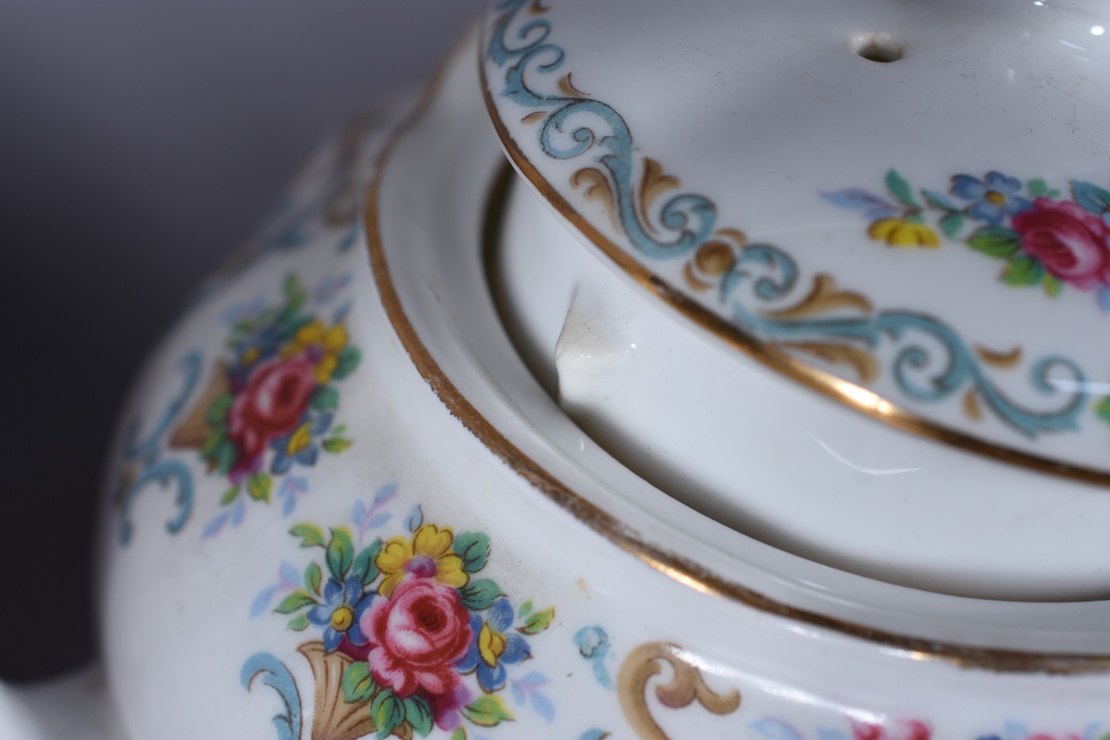 Serviço para chá de porcelana inglesa "Tuscan Fine Bone China"... - foto 11 de 11