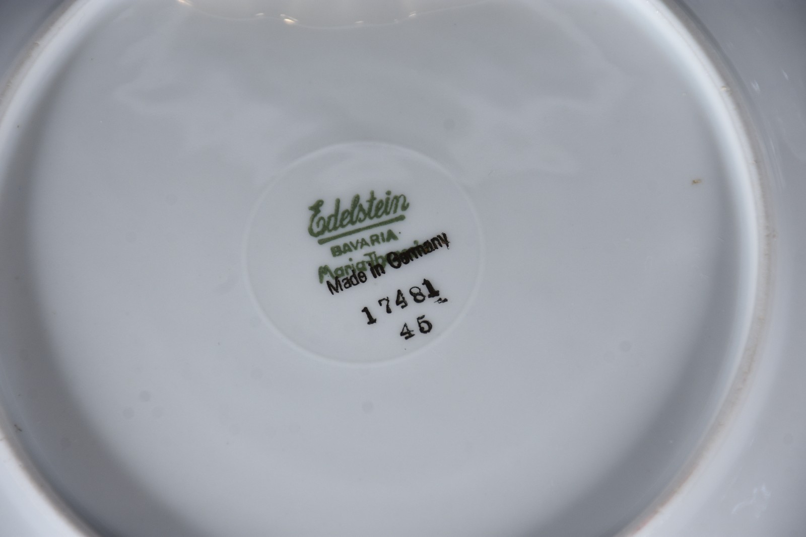 Serviço de chá de porcelana alemã da Bavaria, decoração floral em... - foto 6 de 6