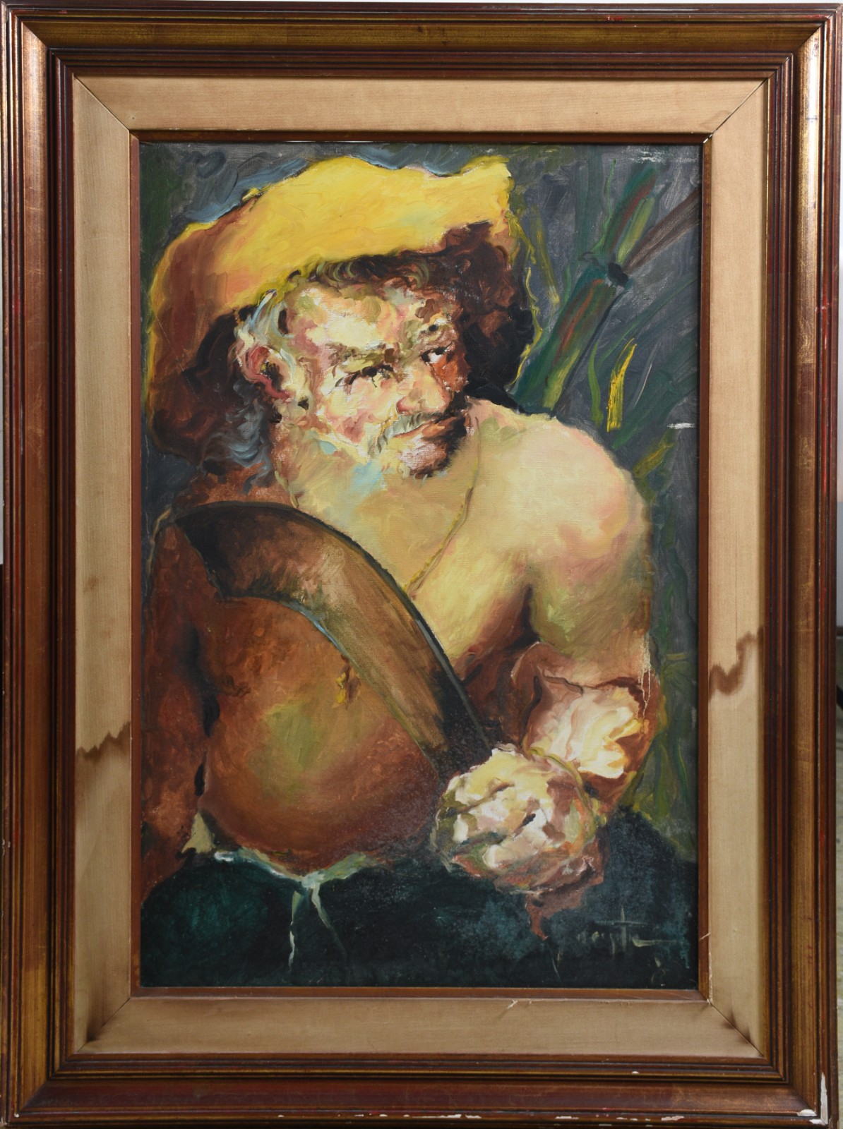 Óleo sobre tela - datado 1980. - foto 2 de 5