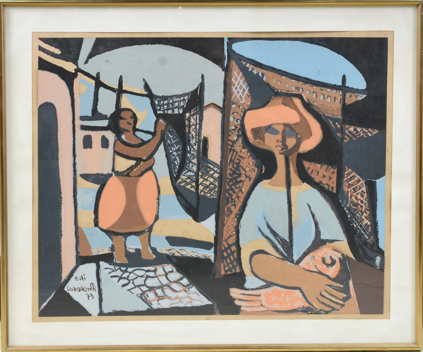 Di Cavalcanti (1897-1976), Figuras com rede de pesca - foto 2 de 5