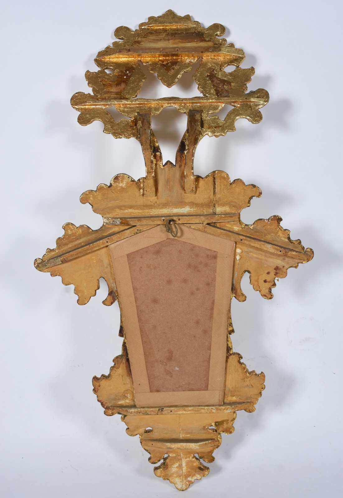 Espelho decorativo de cristal com moldura de madeira ricamente... - foto 3 de 5