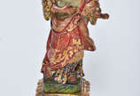 NOSSA SENHORA - Antiga imagem portuguesa de mad... - NOSSA SENHORA - Antiga imagem portuguesa de madeira policromada, alt.20 cm. Selo na base.