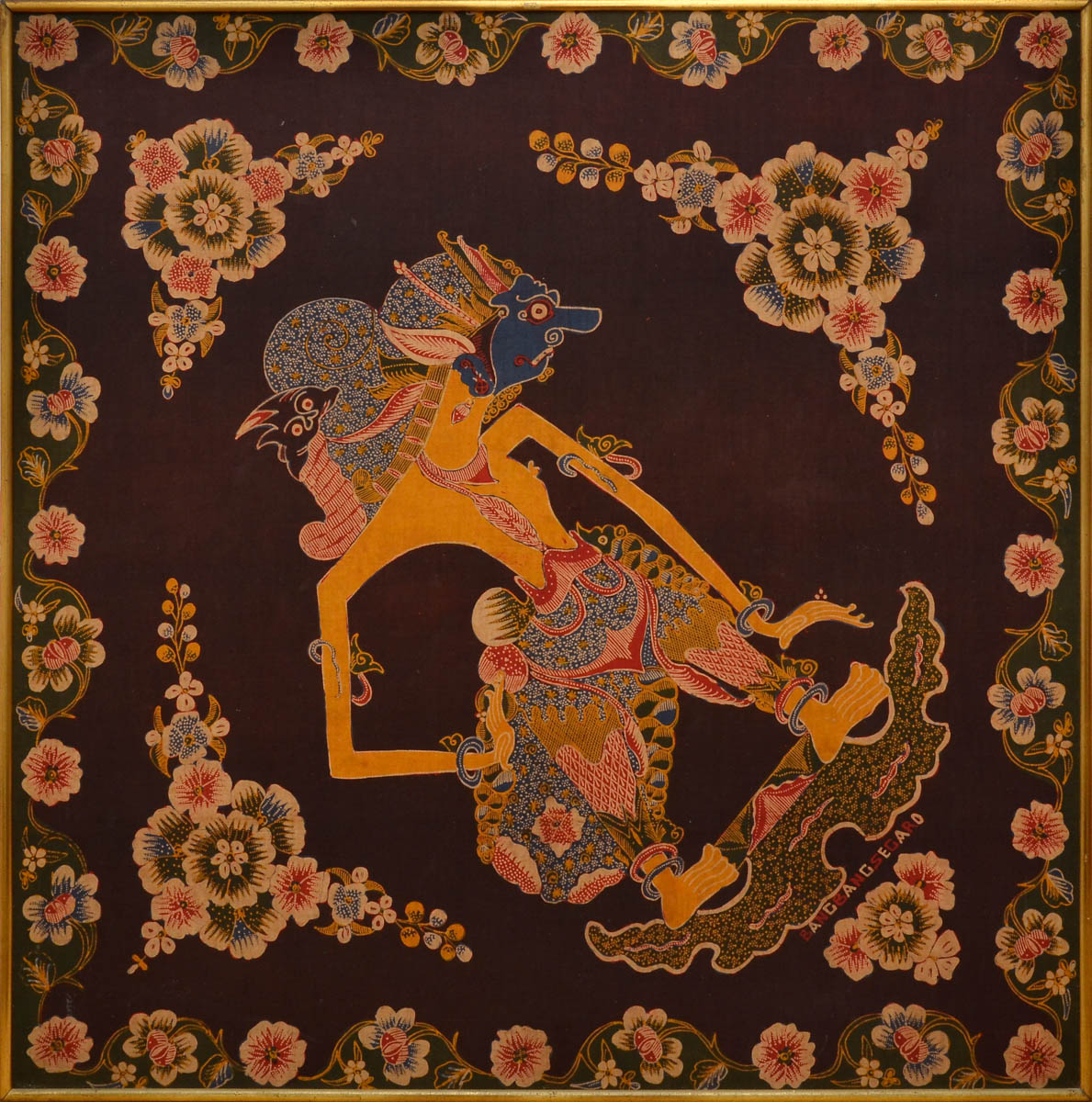 Paneau assinado Bangbangsegano, med. 90 x 90.