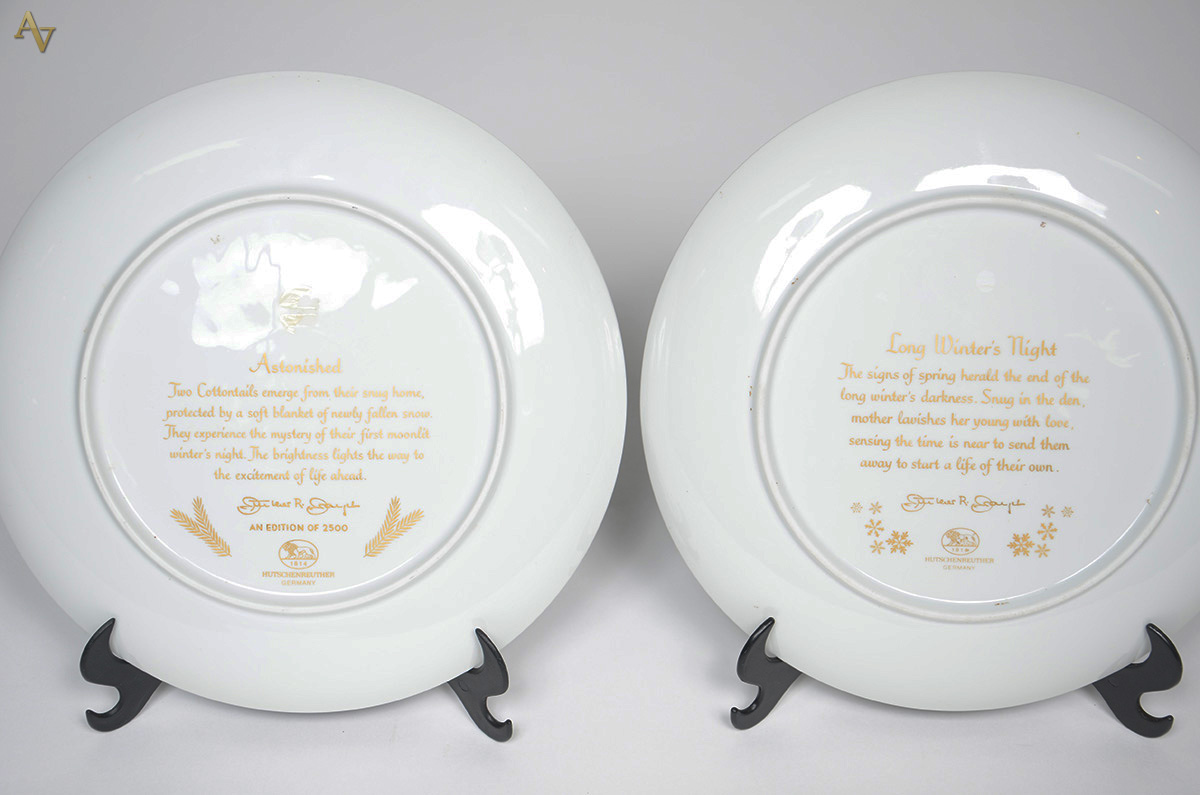 Dois pratos de porcelana alemã Hutschenreuther de coleções limitadas... - foto 2 de 2
