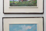 J R PINTO - Par - paisagem e marinha  - ose - 1... - J R PINTO - Par - paisagem e marinha  - ose - 19 x 28.