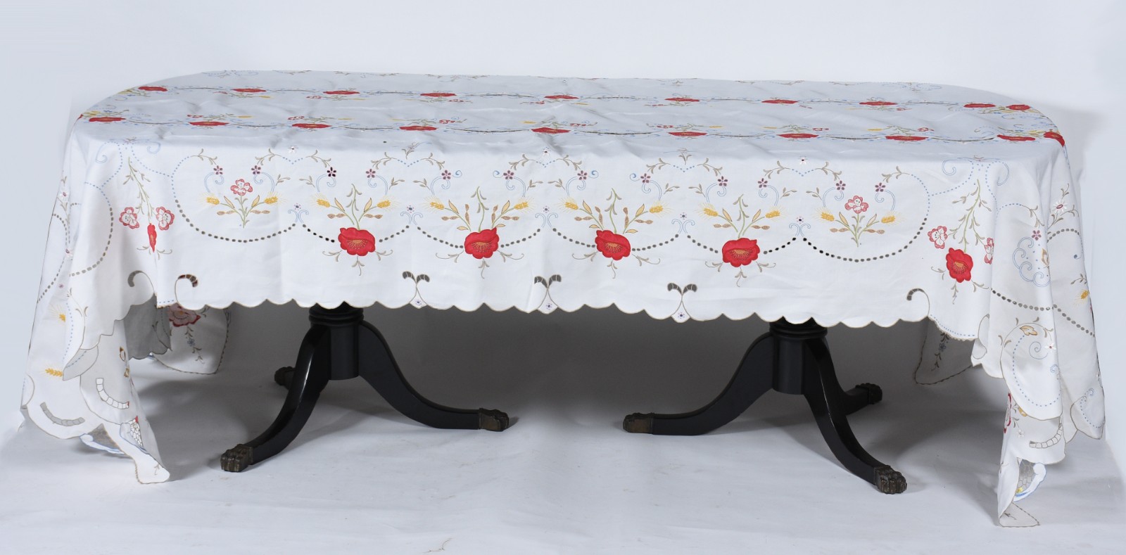 Belíssima toalha de mesa de linho portugues da Ilha da Madeira na cor... - foto 2 de 4