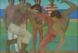 João Quaglia (1928-2014), Capoeira I - Óleo sobre tela - datado 2005. Reproduzido n catálogo da Industria da moda 2005.