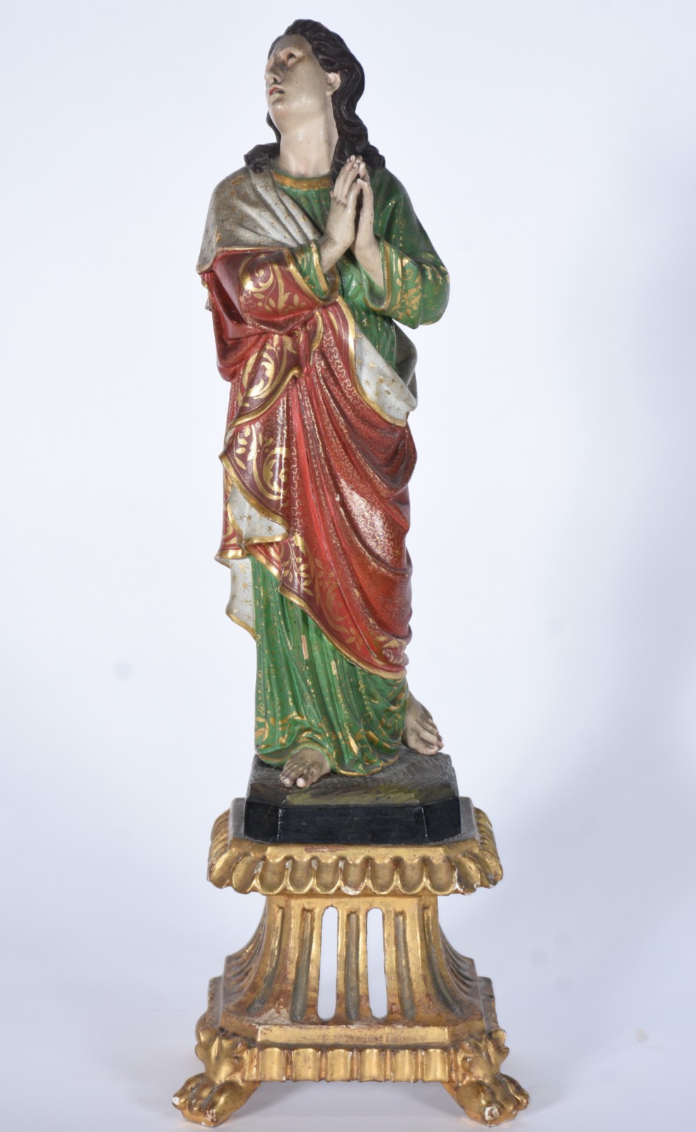 São João Evangelista - Imagem de madeira policromada, olhos de vidro. - foto 2 de 8
