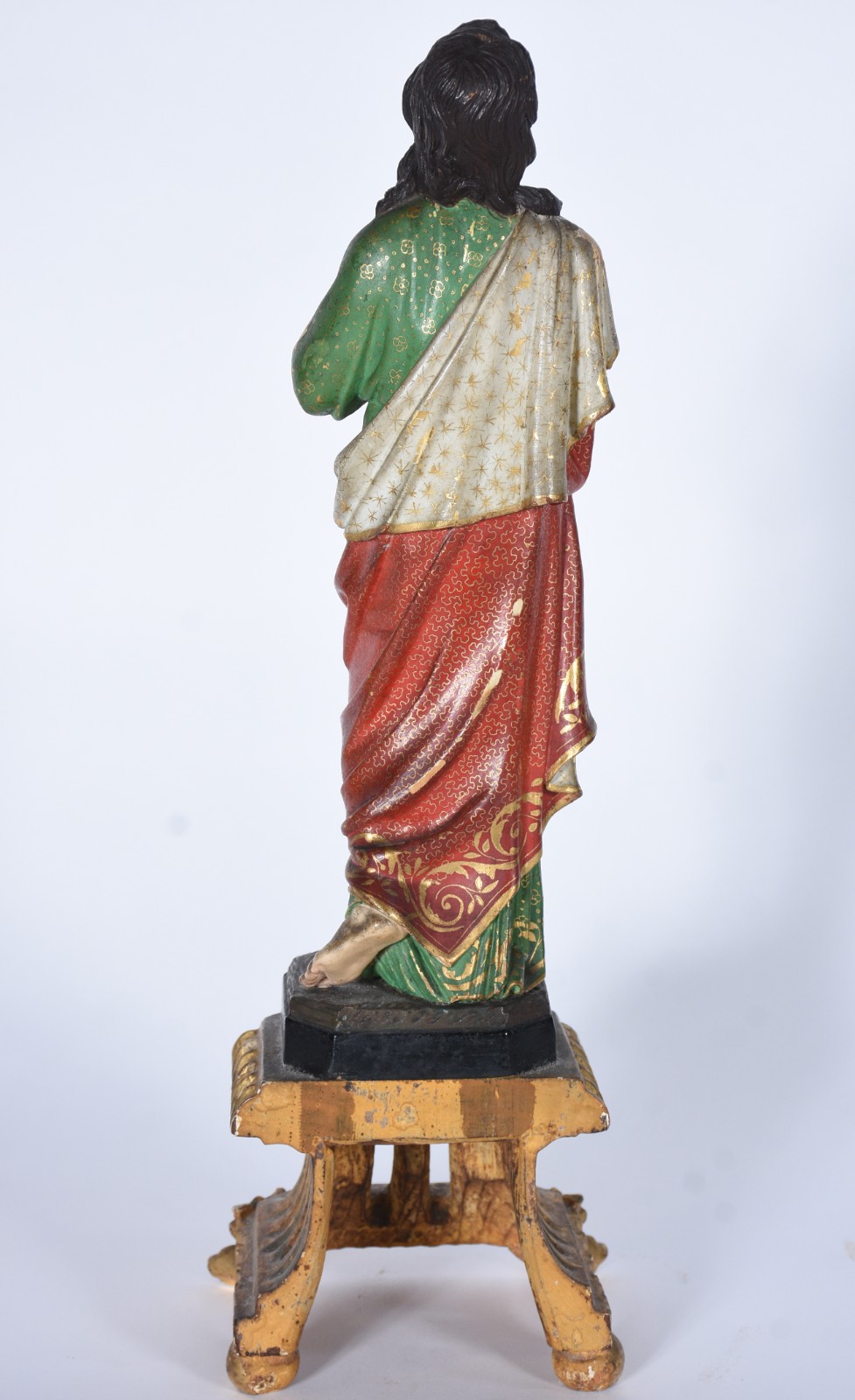 São João Evangelista - Imagem de madeira policromada, olhos de vidro. - foto 3 de 8