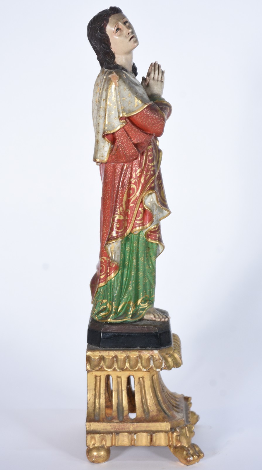 São João Evangelista - Imagem de madeira policromada, olhos de vidro. - foto 4 de 8