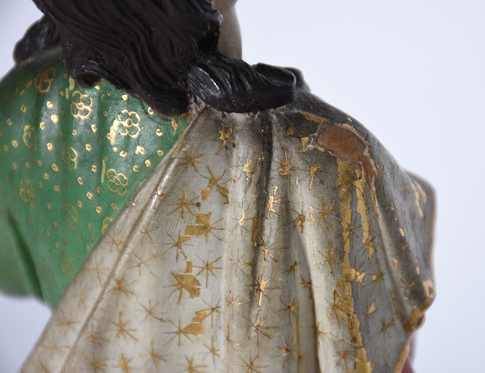 São João Evangelista - Imagem de madeira policromada, olhos de vidro. - foto 8 de 8
