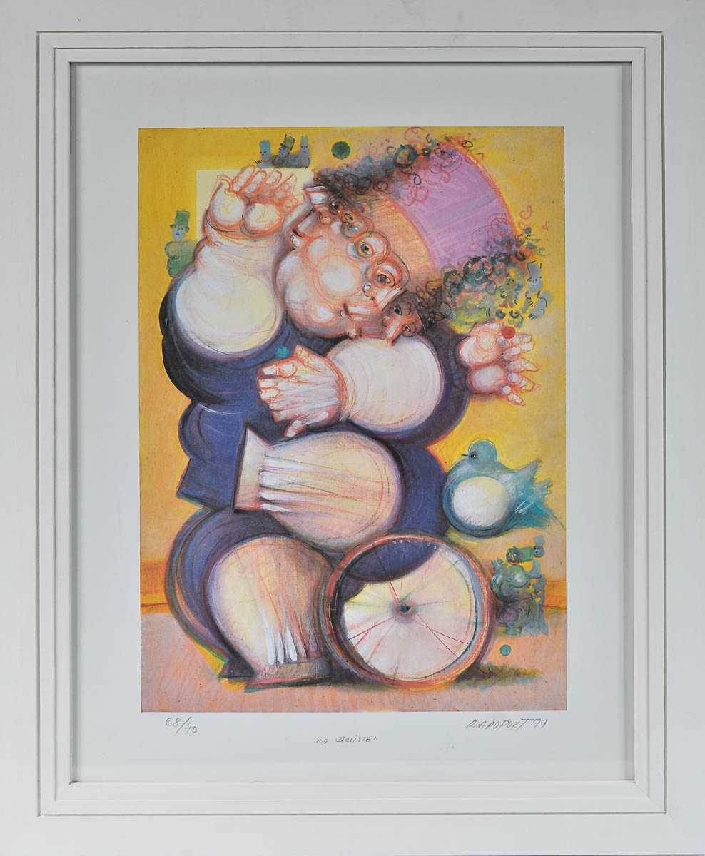 RAPOPORT - O ciclista - serigrafia 68/70 - 47 x 34.