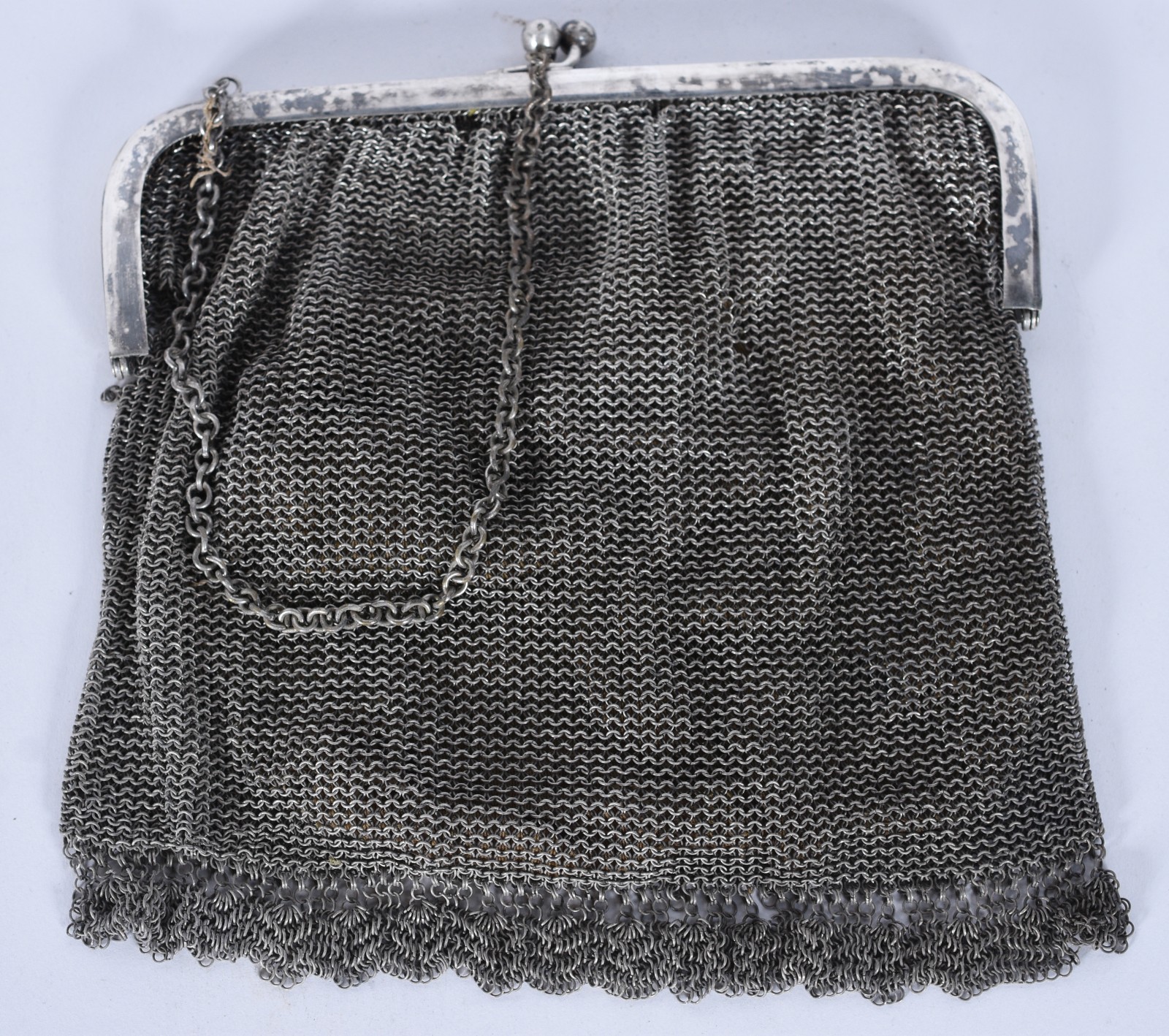 Bolsa de malha de metal. Com desgastes. - foto 1 de 5