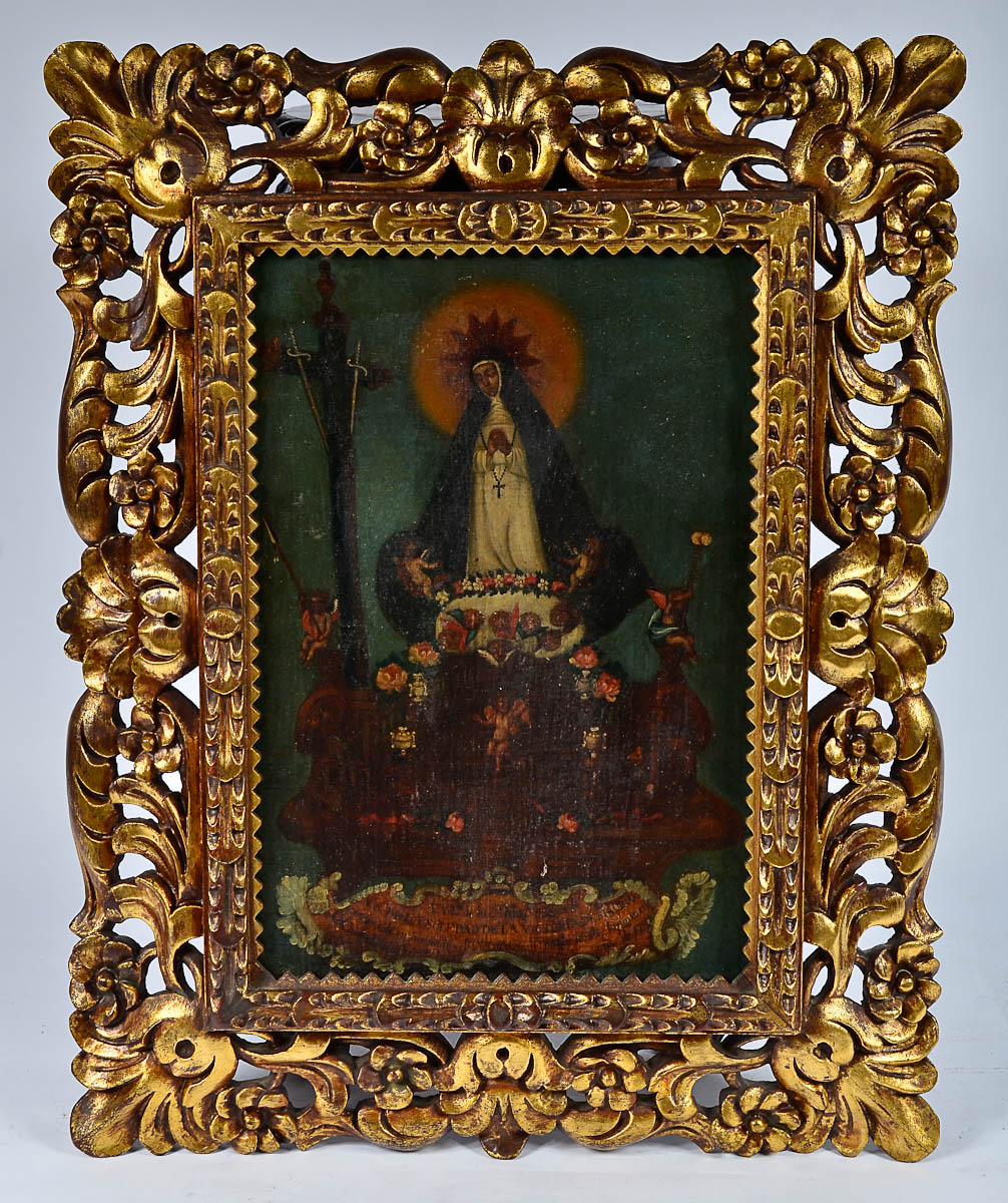ESCOLA CUZQUENHA - Nossa Senhora de Soledade - osm - 43 x 30.