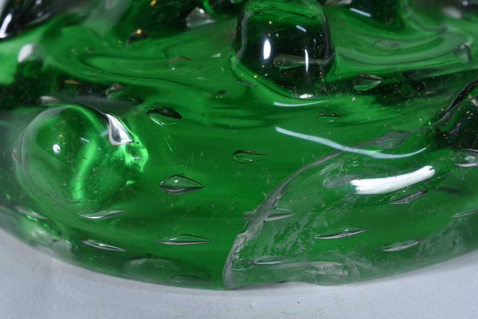 Cornucópia de murano verde. - foto 6 de 11