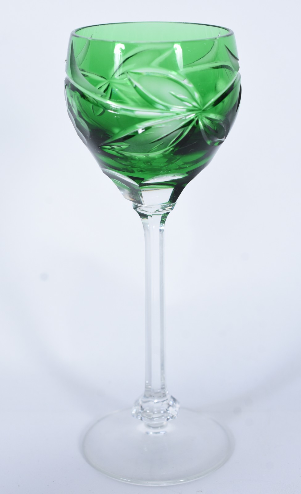 Quatro cálices para licor de cristal lapidado em diversas cores. - foto 5 de 6