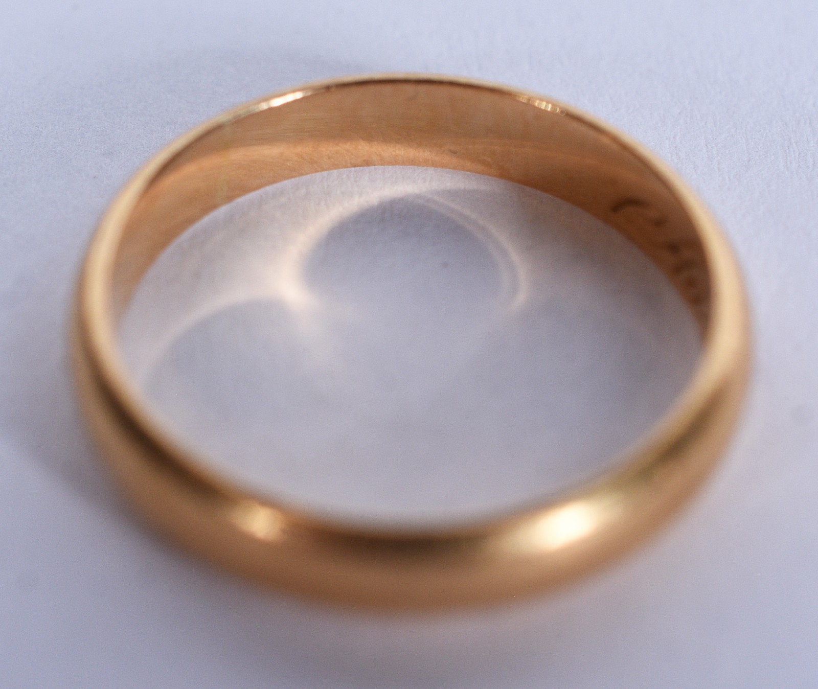 Aliança de ouro 18k, aro 16 (Por motivos de segurança a peça não se... - foto 1 de 4