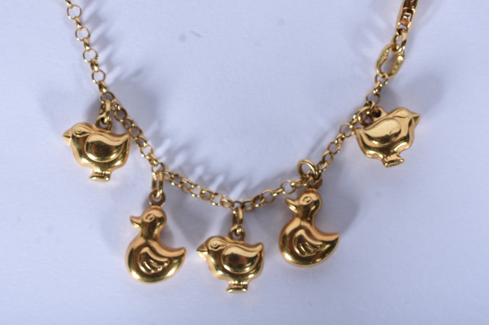 Pulseira de ouro 18 k com patinhos (Por motivos de segurança a peça... - foto 1 de 6