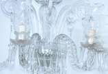 Lustre de cristal para 5 luzes mangas lavradas. - Lustre de cristal para 5 luzes mangas lavradas.