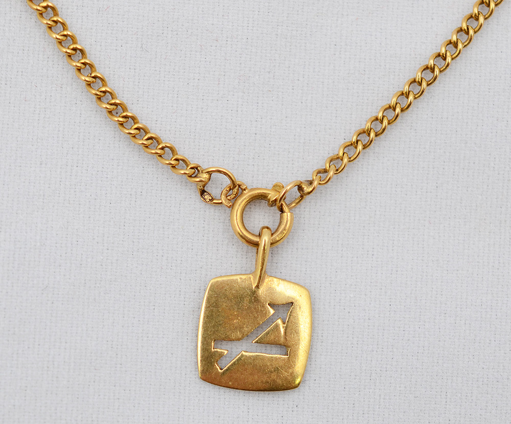 Cordão de ouro amarelo 18 k. Peso total 7 g - Comprimento 52 cm. - foto 1 de 2