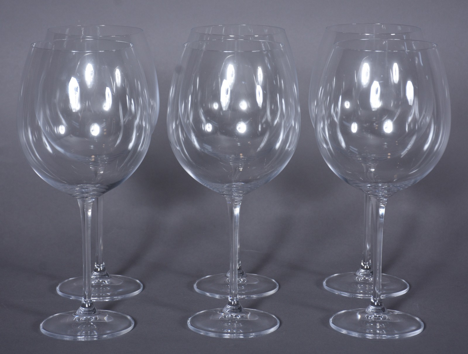Seis taças de cristal feitio ballon para vinho, 820 ml. - foto 1 de 5