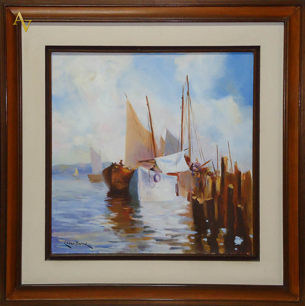 CESAR BARRAL - Marinha - ost - 60 x 60.