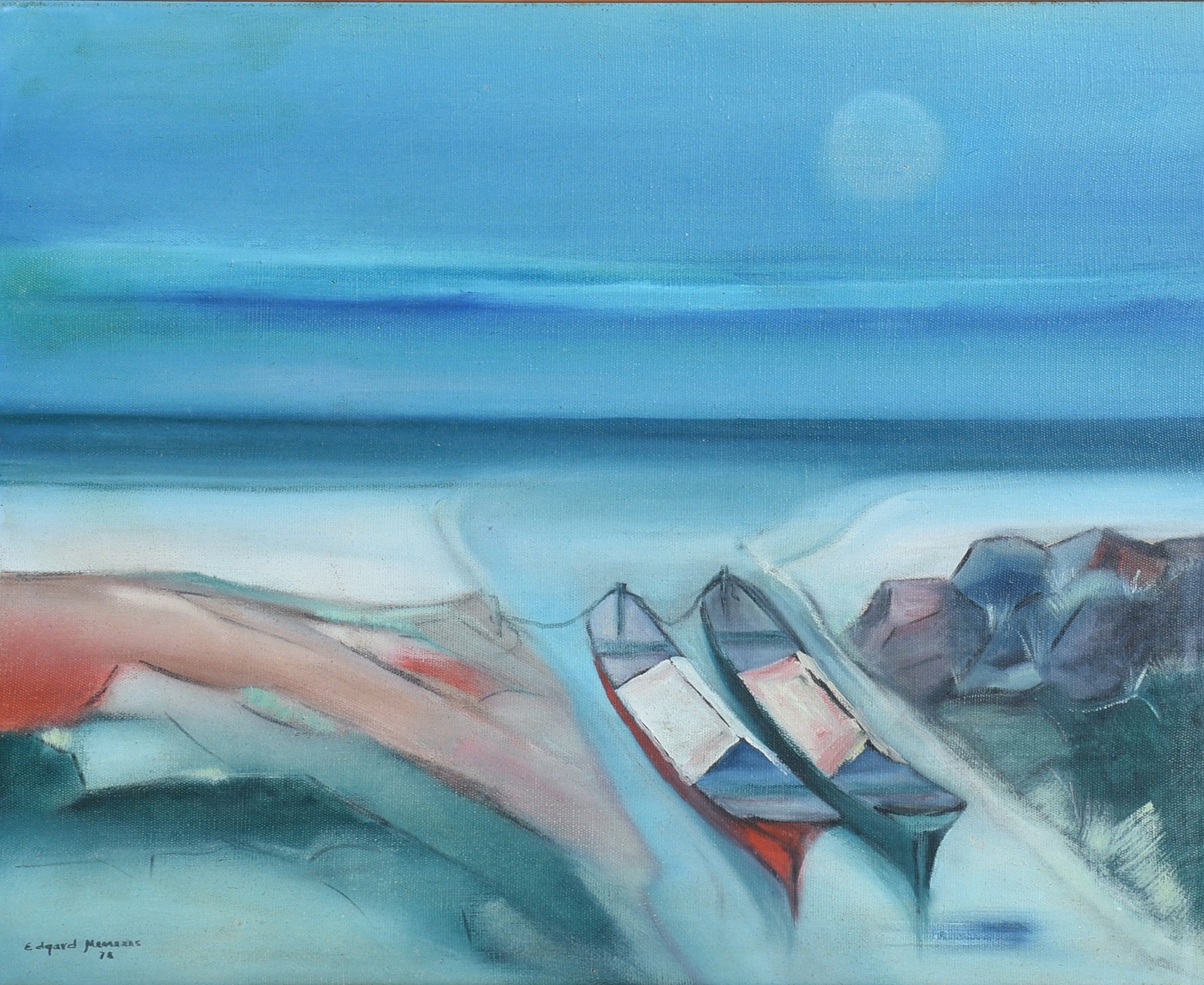Óleo sobre tela- datado 78. - foto 1 de 4