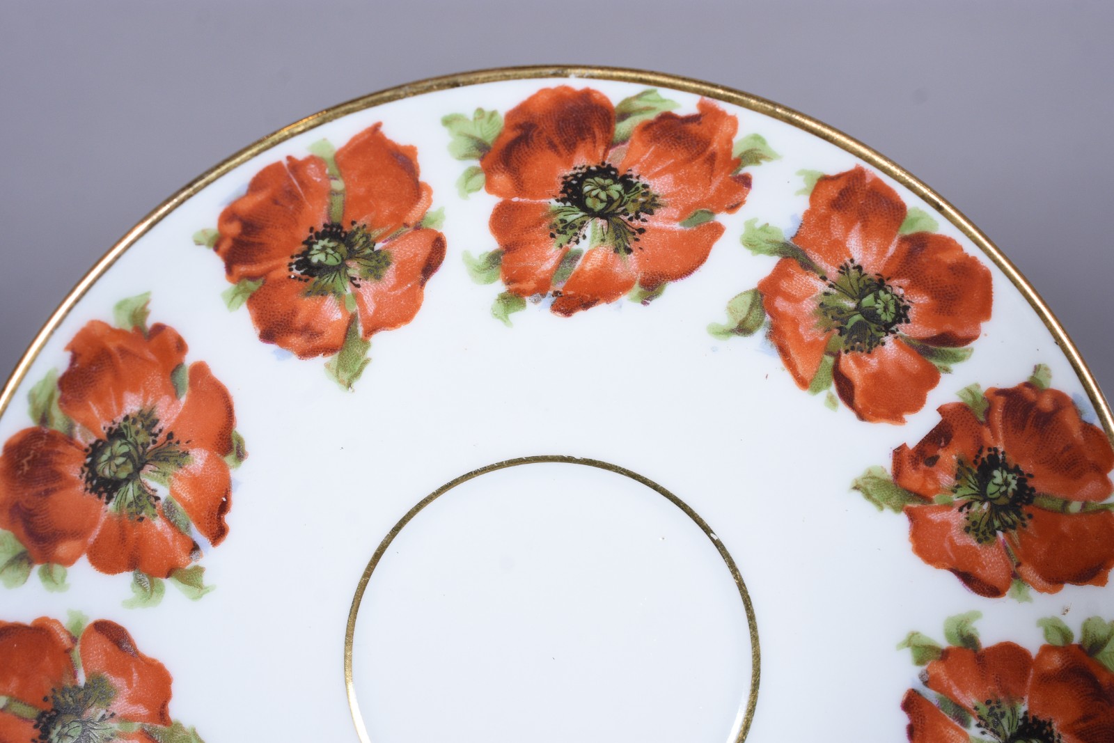 Conjunto de porcelana alemã decorada com flores em policromia e... - foto 2 de 7