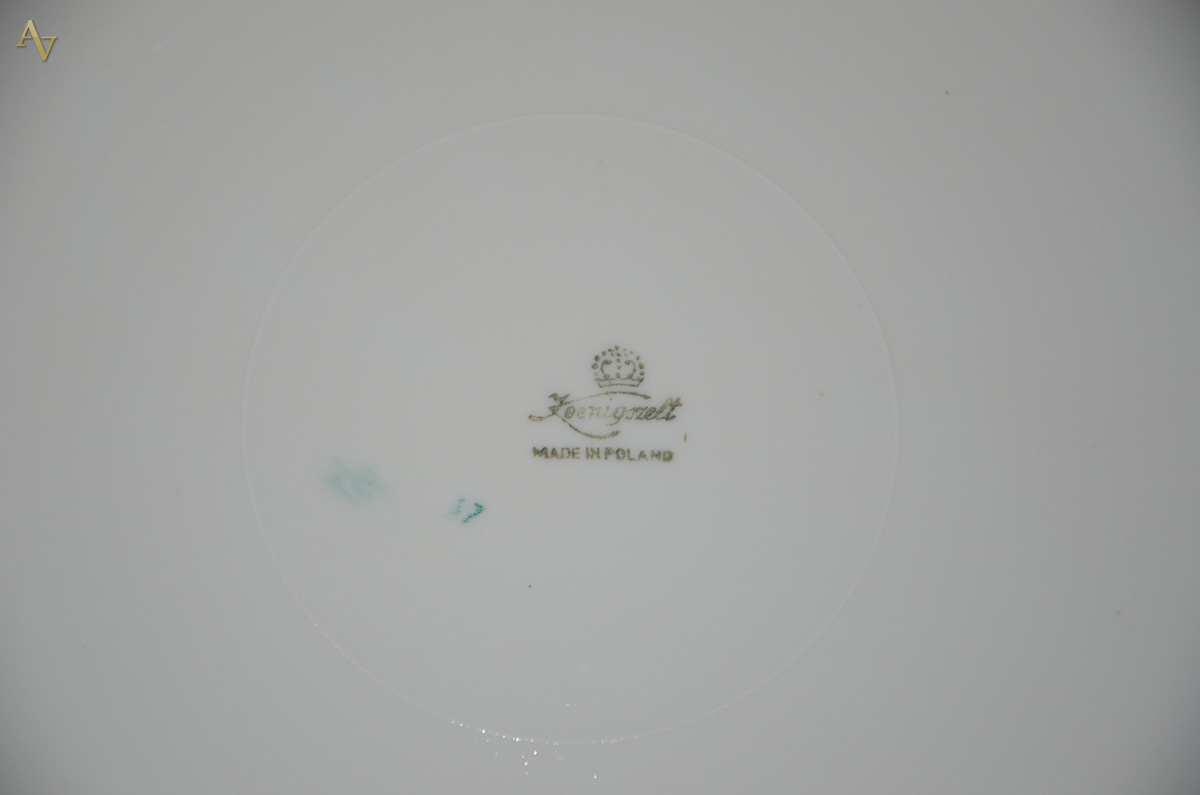 Aparelho de porcelana polonesa KOENIGSZELT decorado com flores e... - foto 2 de 2