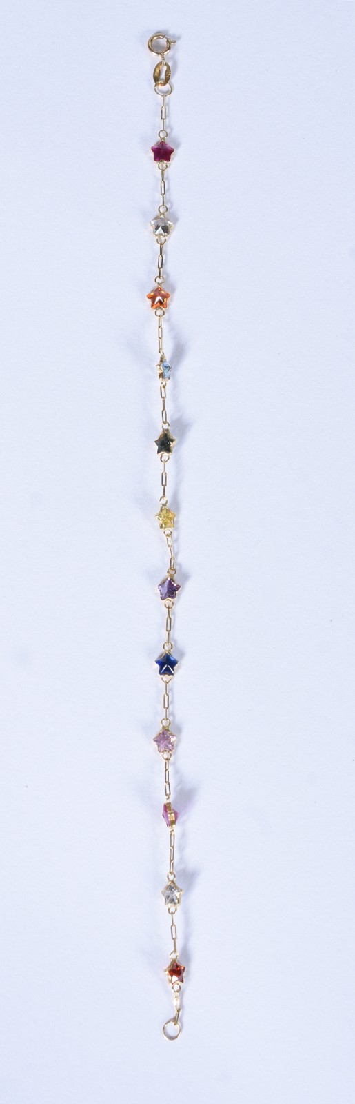 Pulseira de ouro 18 k, contraste 750 na forma de estrelinhas (Por... - foto 3 de 5