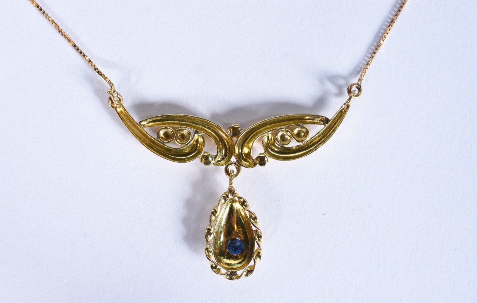 Gargantilha de ouro 18 k, contraste 750 com brilhantes (Por motivos... - foto 2 de 5