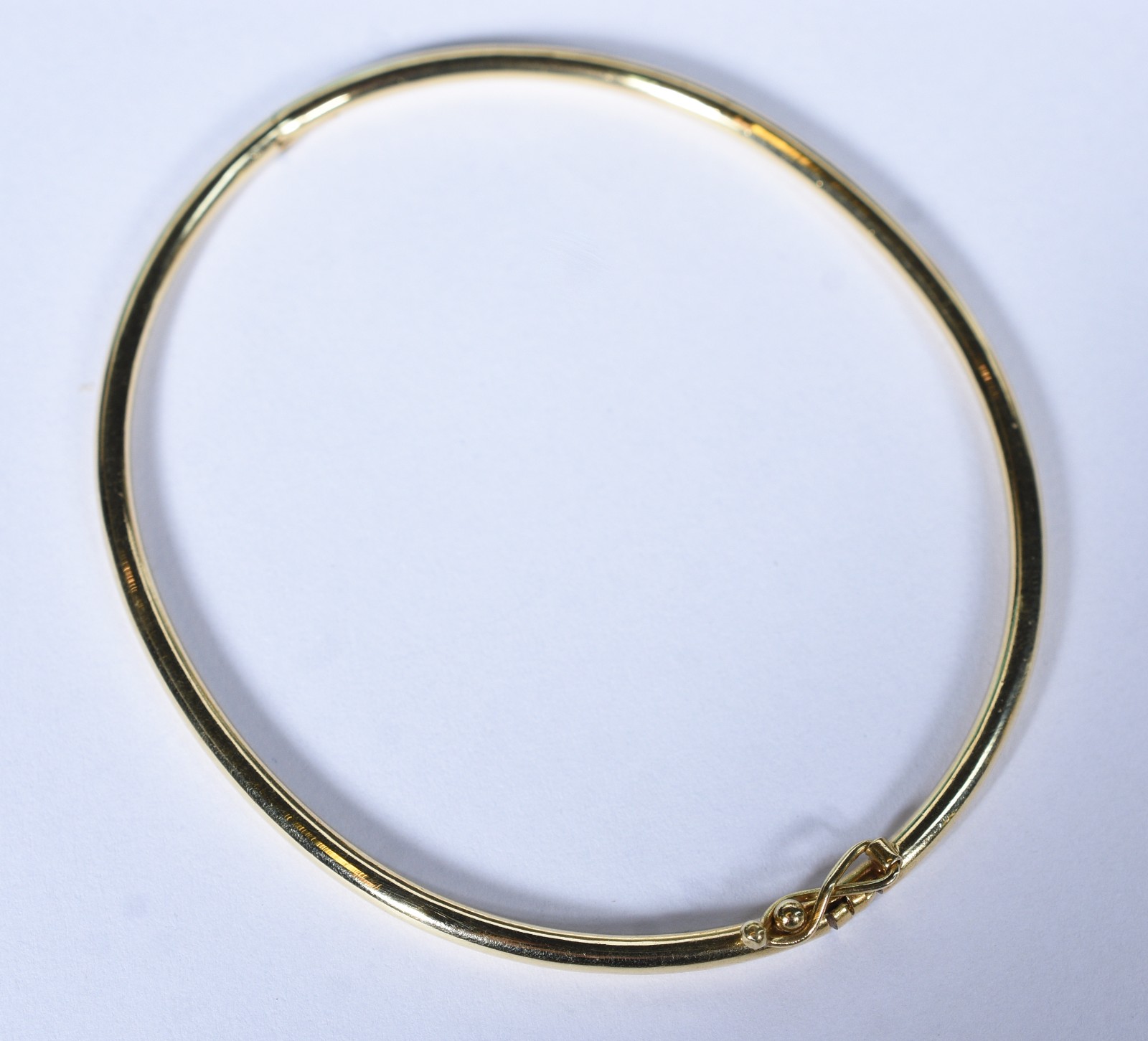 Pulseira de ouro 18 k, contraste 750 feitio escrava oval (Por motivos... - foto 1 de 5
