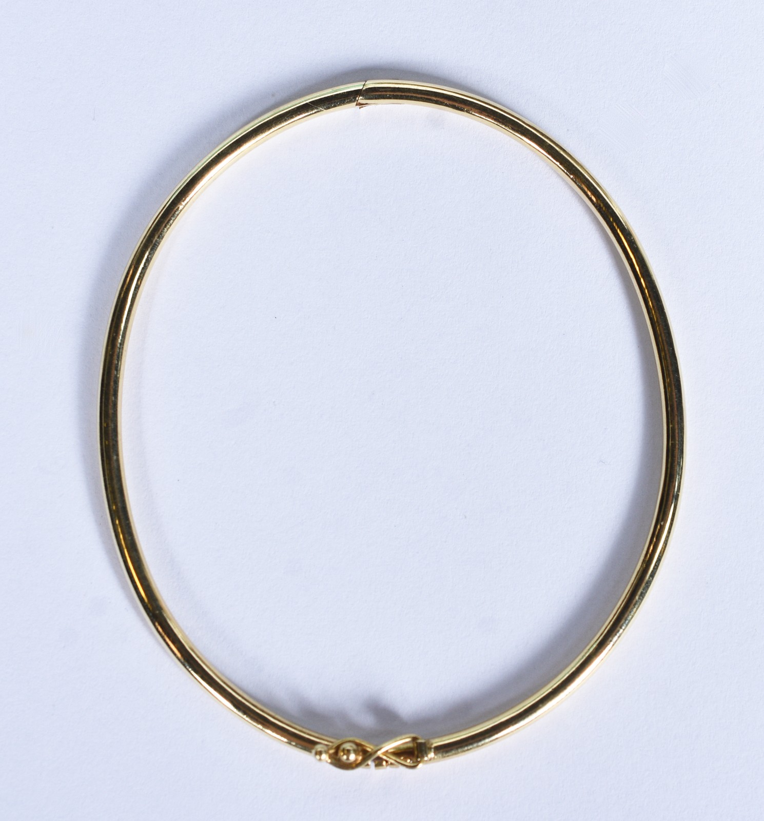 Pulseira de ouro 18 k, contraste 750 feitio escrava oval (Por motivos... - foto 2 de 5