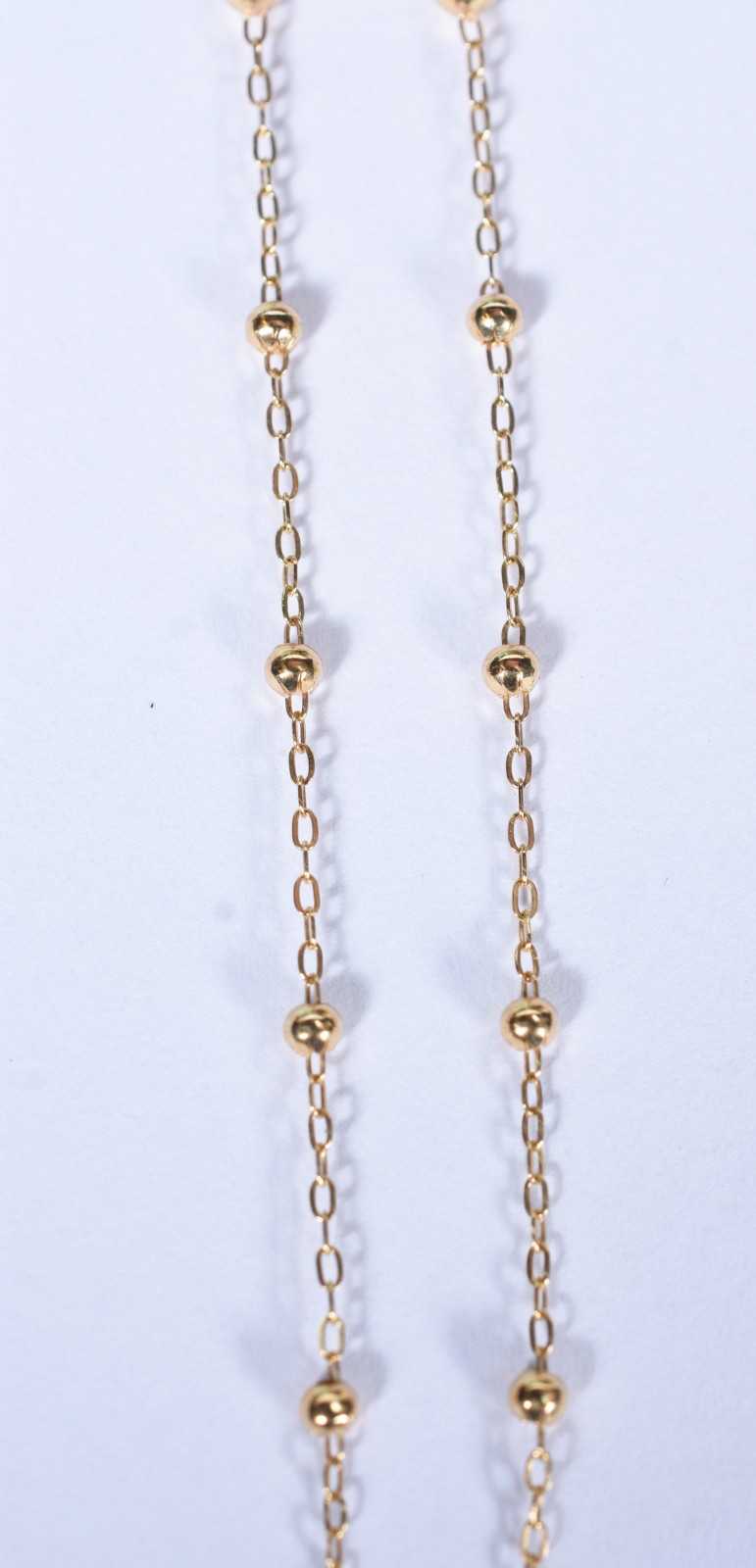 Colar no feitio de terço de ouro 18 k, contraste 750 (Por motivos de... - foto 5 de 7
