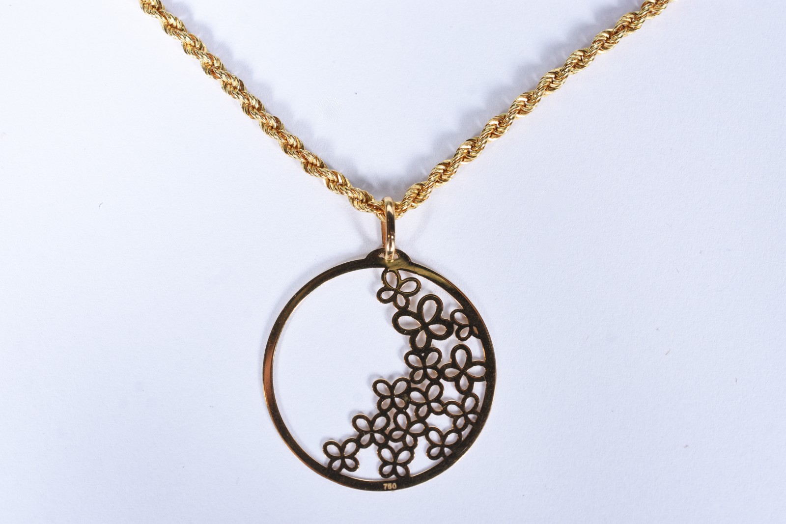 Colar de ouro 18 k, contraste 750 (Por motivos de segurança a peça... - foto 1 de 5