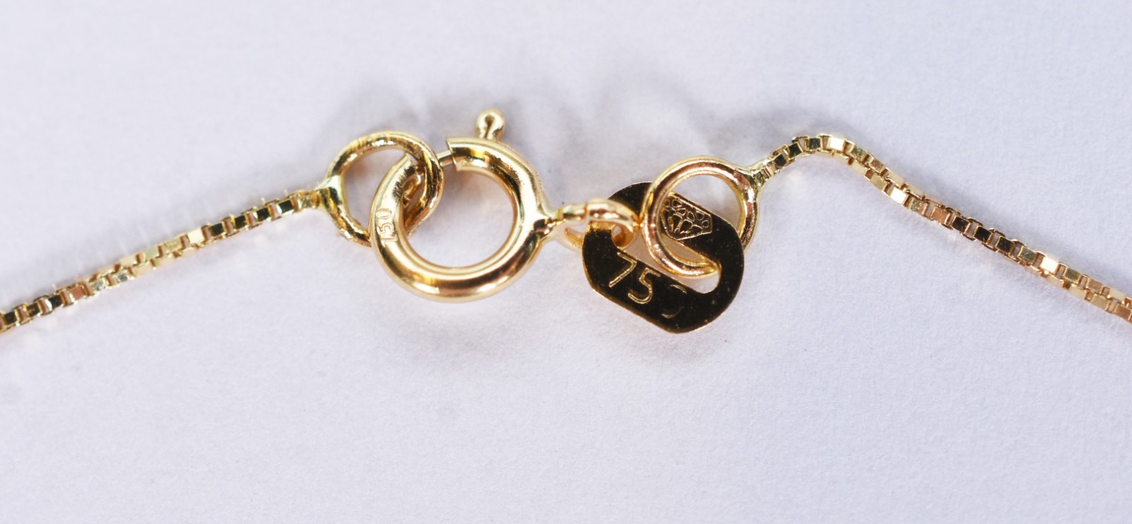 Colar de ouro 18k, contraste 750 com pingente de Nossa Senhora... - foto 6 de 7