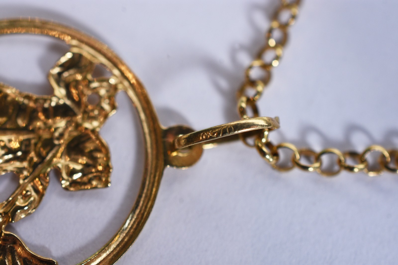 Gargantilha na forma de elo português de ouro 18 k, contraste 750... - foto 2 de 9