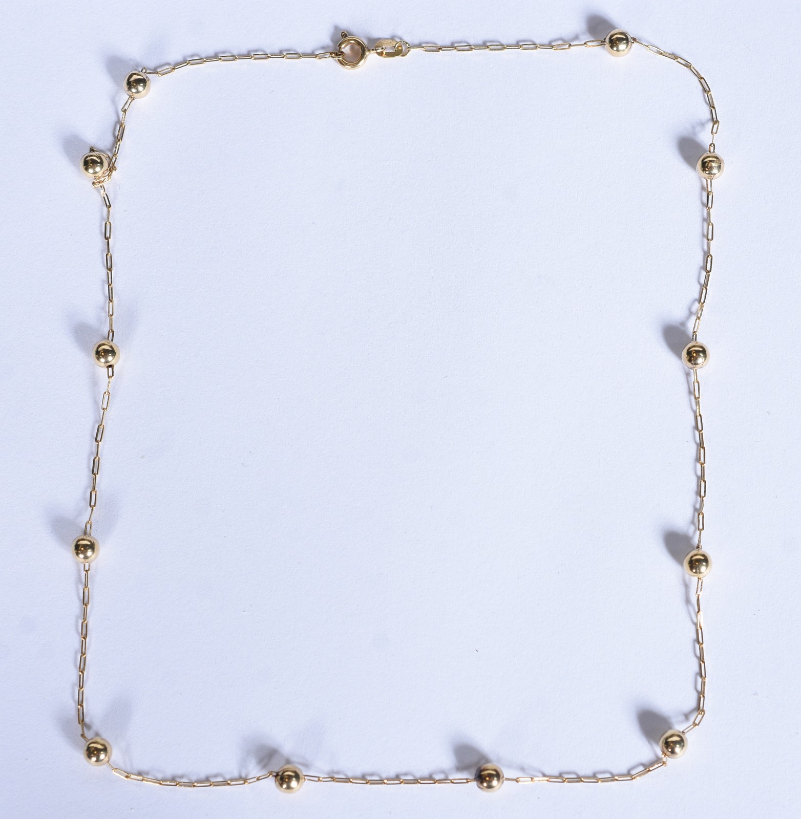 Gargantilha de ouro 18 k com bolinhas (Por motivos de segurança a... - foto 1 de 4